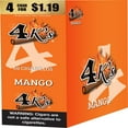 thumbnail image 1 of 4K's Cigarillo Foil Pouch, Mango Pre-Priced $1.19 for 4 cigars, 15 pack, 1 of 2