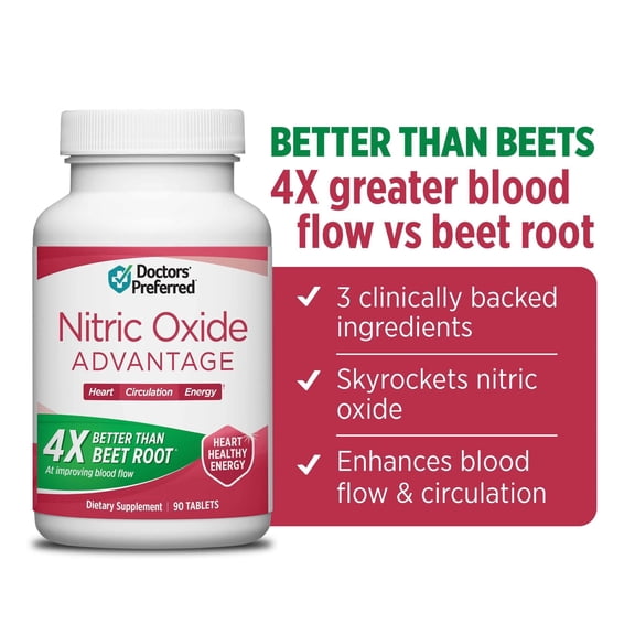 Doctors' Preferred Nitric Oxide Advantage, Blood Flow, 90 Caplets