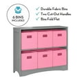 thumbnail image 6 of RiverRidge Horizontal Bookcase with 6 Bins, Assorted Shelf and Bin Colors, 6 of 6