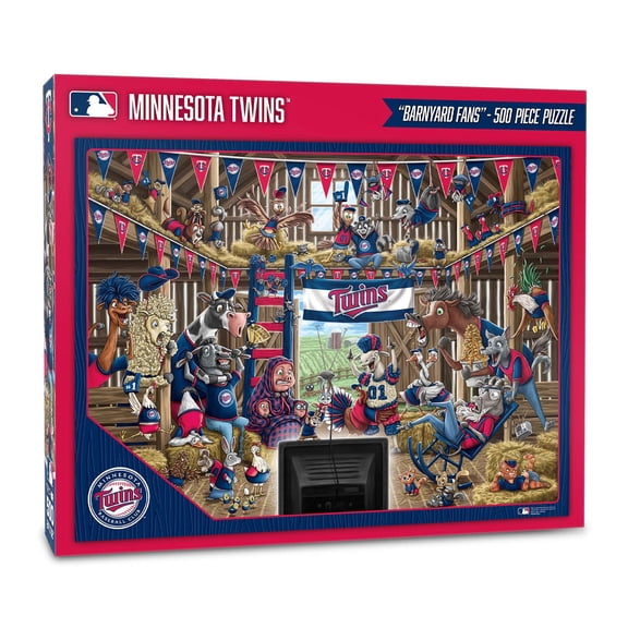 YouTheFan MLB 500 pc. Barnyard Fans Puzzle, Assorted Teams