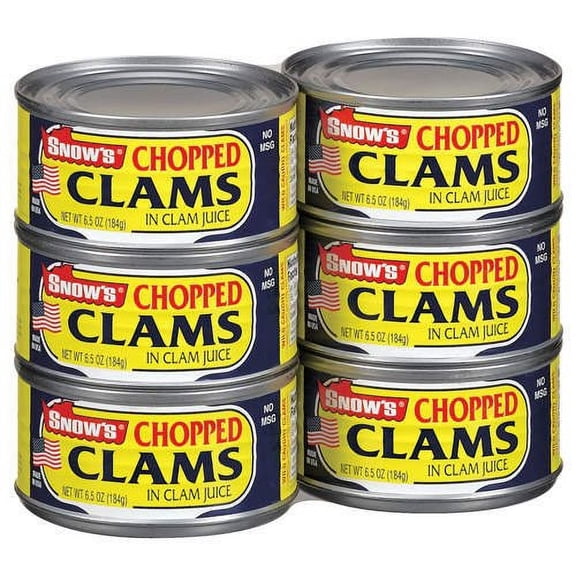 Snow's Chopped Clams, 6.5 oz., 6 pk.