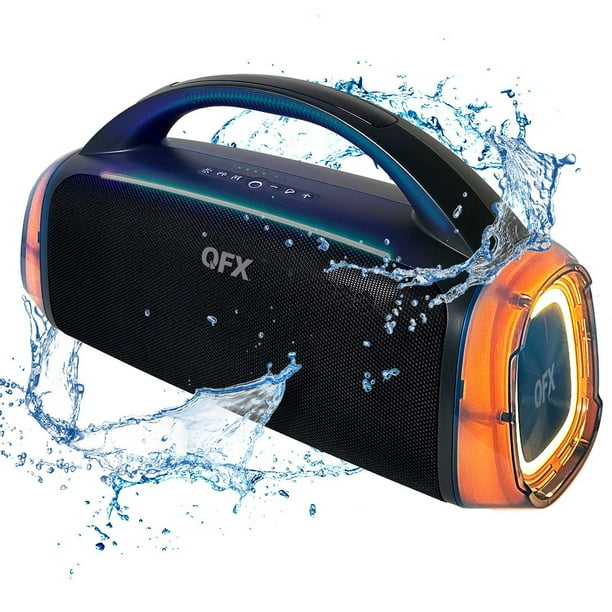 waterproof  bluetooth  speaker新品未使用 QFX BT-ZX10 Rugged Bluetooth Stereo Boombox Speaker