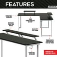thumbnail image 6 of Techni Sport TS-220L Warrior L-Shaped Computer Gaming Desk, Assorted Colors, 6 of 14
