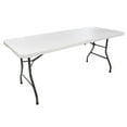 thumbnail image 1 of Maxchief 6’ Portable Indoor/Outdoor Use Fold-in-Half Table , White, 1 of 9