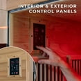 thumbnail image 5 of Backyard Discovery 2-Person Cedar Wood Indoor Infrared Sauna with Red Light Therapy & Chromotherapy, 5 of 13