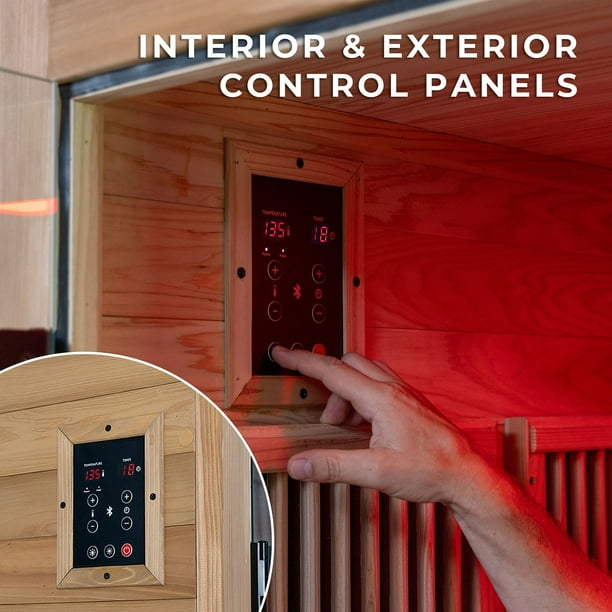 Backyard Discovery 2-Person Cedar Wood Indoor Infrared Sauna with