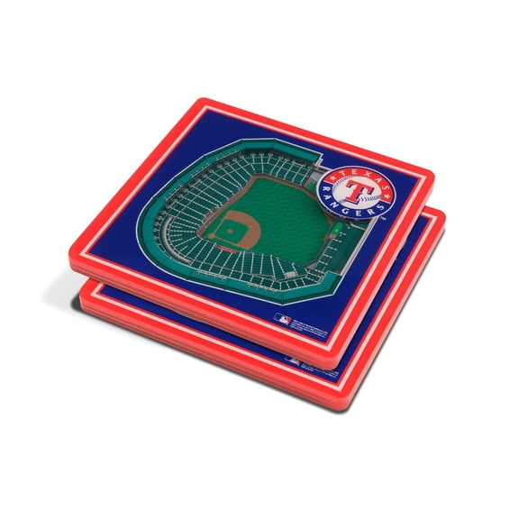 YouTheFan MLB 3D Stadium View Coasters, Assorted Teams