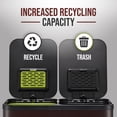 thumbnail image 2 of Simpli-Magic 16 Gallon (30L x 30L) Dual Compartment Step Trash Can, Multiple Colors – Kitchen Garbage Can with Slow-Close Lids – Waste & Recycling Bins, Odor Control, Hands-Free, Easy to Clean, 2 of 5