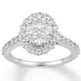 thumbnail image 4 of 2.0 CT. T.W. Round Cut Halo Diamond Ring & Band Set in 14K Gold, 4 of 12