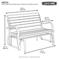thumbnail image 11 of Lifetime Weather-Resistant Glider Bench, 11 of 12