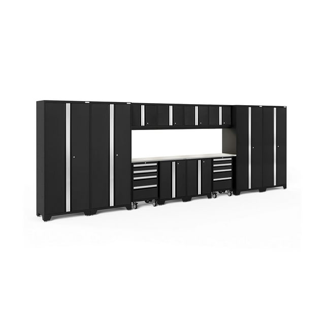 NewAge Products Bold Series 14 Piece Cabinet Set, 216" W x 18" D x 76.75" H