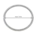 thumbnail image 5 of Italian Diamond Cut Hinged Snake Bangle in Sterling Silver, 5 of 7