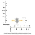 thumbnail image 4 of Lab Created Oval Cut Diamond Solitaire Ring in 18K Gold, 4 of 7