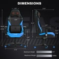 thumbnail image 2 of GTPLAYER Master Series Faux Leather Ergonomic Gaming Chair with Massage, Assorted Colors, 2 of 9