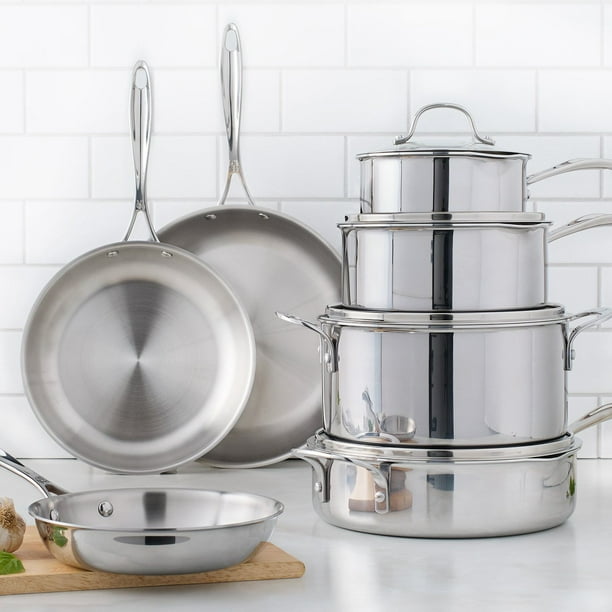 Henckels 11-Piece Stainless Steel Tri-Ply Clad Cookware Set