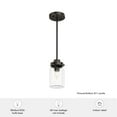 thumbnail image 5 of Hunter Devon Park with Clear Glass Pendant Ceiling Light Fixture, 5 of 9