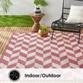 thumbnail image 5 of Nicole Miller New York Patio Country Calla Contemporary Herringbone Indoor/Outdoor Area Rug, 5 of 9