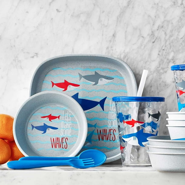 Member's Mark 20-Piece Break-resistant Wheat Straw Kids Dinnerware