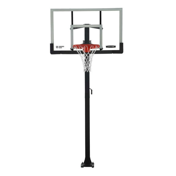 Lifetime 54" Crank Adjust Bolt Down Basketball Hoop