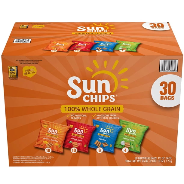 SunChips Whole Grain Variety Pack Chips, 30 pk. - Samsclub.com