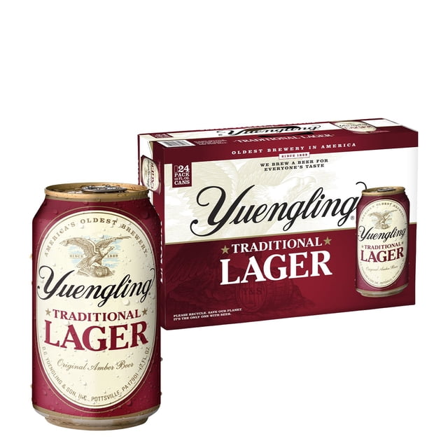 Yuengling Traditional Lager Beer, 12 fl. oz. can, 24 pk.