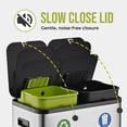 thumbnail image 5 of Simpli-Magic 16 Gallon (30L x 30L) Dual Compartment Step Trash Can, Multiple Colors – Kitchen Garbage Can with Slow-Close Lids – Waste & Recycling Bins, Odor Control, Hands-Free, Easy to Clean, 5 of 10