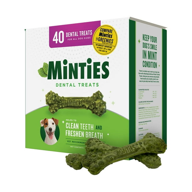 Minties Dental Dog Treats, 40 32