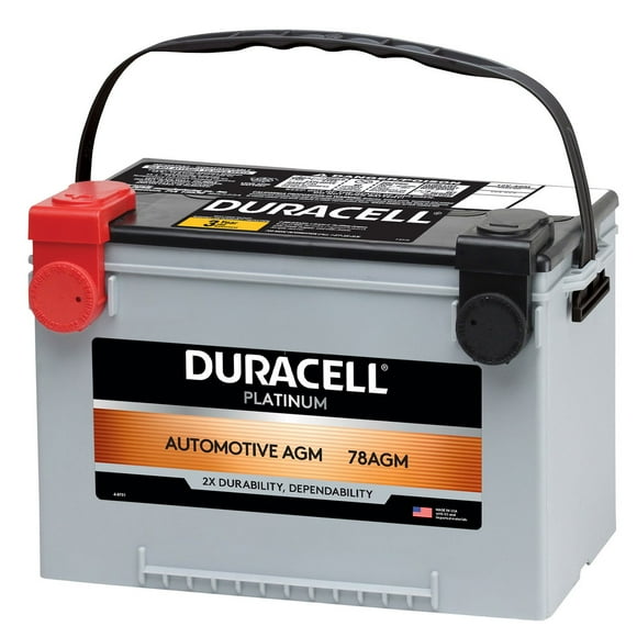 Duracell AGM Automotive Battery, Group Size 78
