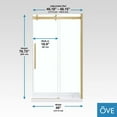 thumbnail image 5 of OVE Decors Bel 48" W x 78-3/4" H Frameless Soft-Close Sliding Shower Door, 5 of 9