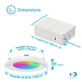 thumbnail image 7 of 4 In & 6in Wi-Fi Smart Slim Recessed LED Downlight 9W 810LM 6 Pack Light, 7 of 9