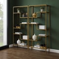 thumbnail image 1 of Crosley Sloane 2-Piece Etagere Bookcase Set, 1 of 7