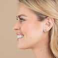 thumbnail image 6 of 2.46 CT.T.W. Emerald, Round, and Marquise Lab Created Diamond Earrings in 14K Gold, 6 of 7