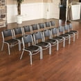 thumbnail image 8 of Lifetime Plastic Stacking Chair /Black & Silver - Commercial, 8 of 13