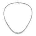 thumbnail image 2 of Round Cut Diamond Riviera Tennis Necklace in 14K Gold, 2 of 7