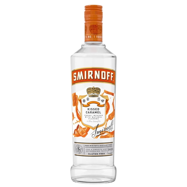 Smirnoff Kissed Caramel Vodka, 750 ml