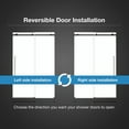thumbnail image 3 of OVE Decors Selby 45-1/16 - 48"W x 74"H  Frameless Sliding Shower Door with Clear Glass, 3 of 9