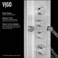 thumbnail image 4 of VIGO Shower Massage Panel System with Rain Shower Head, Hand Shower & Tub Spout, 4 of 11