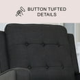 thumbnail image 3 of Indio Mid-Century Fabric Pushback Recliner, Assorted Colors, 3 of 13