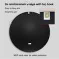 thumbnail image 3 of Jill Zarin 36" Elegant Round Metal Wall Mirror, Assorted Colors, 3 of 7