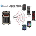 thumbnail image 9 of NEW! Monster Rock'n Roller X Pro 1100 W Bluetooth Speaker with 12 hours of battery life and IPX4 weather-resistant, 9 of 12