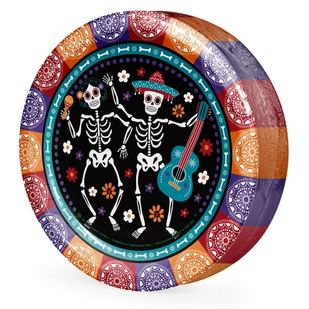Member's Mark Day of the Dead Paper Plates, 10