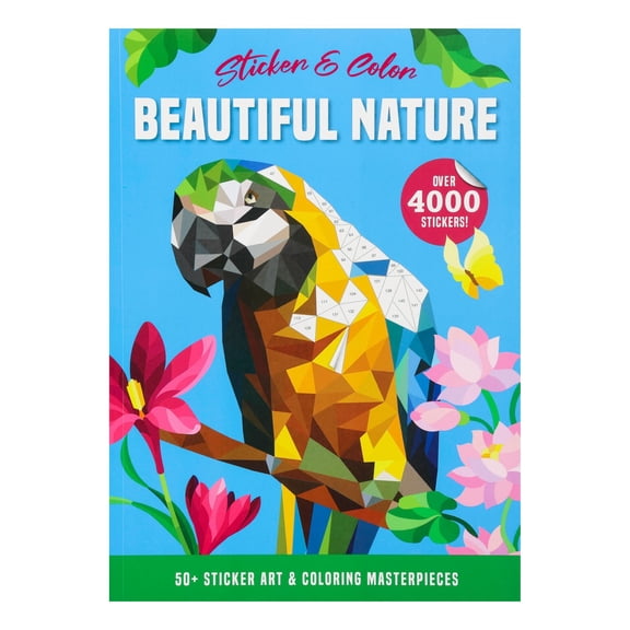 Sticker & Color: Beautiful Nature, Paperback