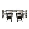 thumbnail image 14 of Anderson 7-Piece Counter Height Dining Set, Black with Cream Chairs, 14 of 16