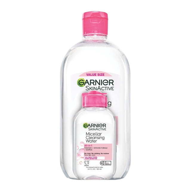 Garnier Micellar Water Hydrating Facial Cleanser & Makeup Remover Pack