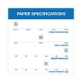 thumbnail image 3 of Hammermill - Copier Paper, 100 Brightness, 28lb, 8 1/2 x 11, Photo White -  500/Ream, 3 of 8