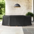 thumbnail image 6 of Member's Mark Lisbon Teak Deep Dining Set with Sunbrella Fabric, 7pc, 6 of 8