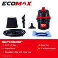 thumbnail image 3 of Ecomax 3 Gal. 3 HP Poly Wet/Dry Vac, 3 of 9