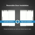 thumbnail image 5 of OVE Decors Reva  55-11/16 - 60"W x 74"H Frameless Sliding Shower Door with Clear Glass, 5 of 9