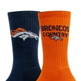 thumbnail image 3 of Denver Broncos Adult 2-Pack Crew Socks, 3 of 3