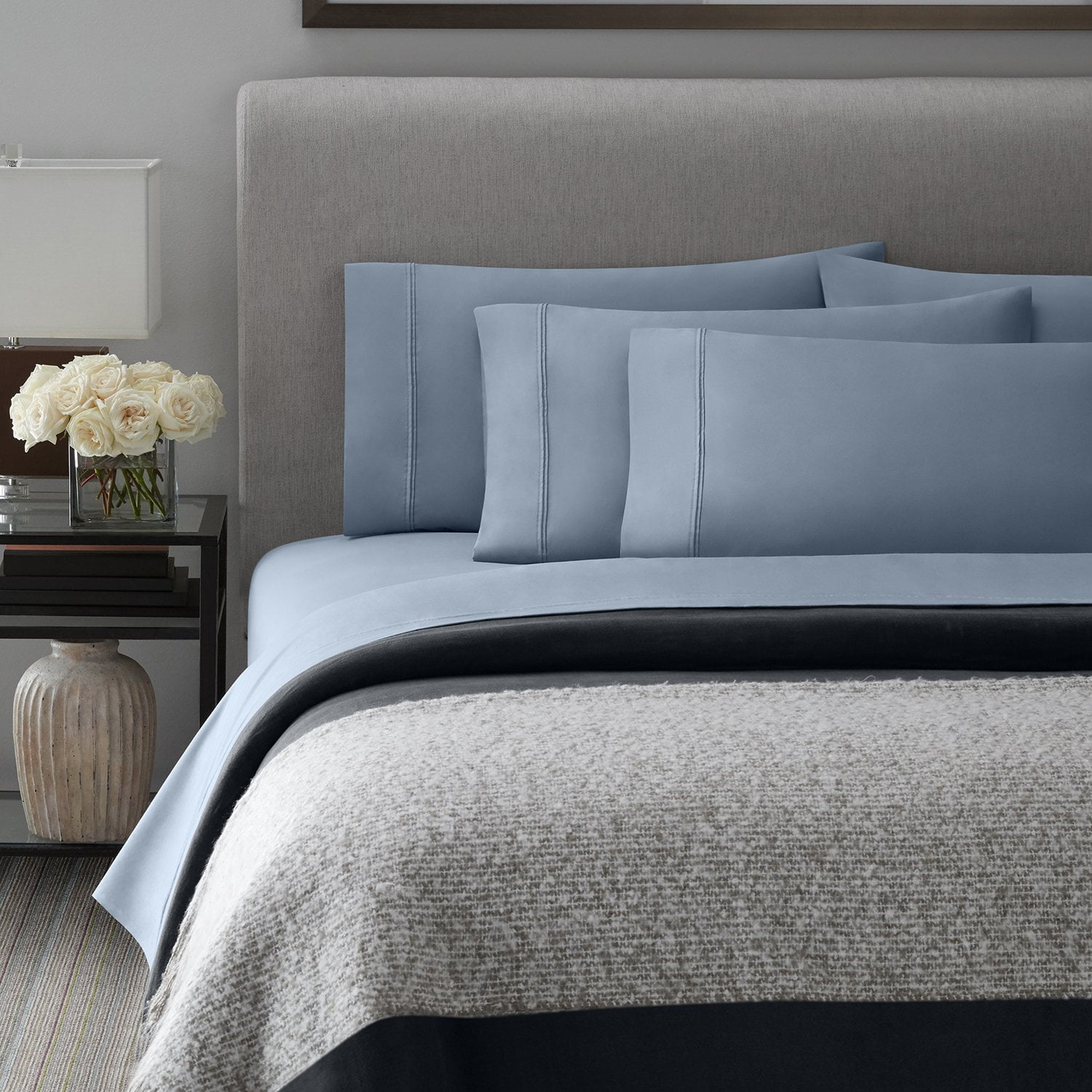 Member’s Mark Hotel Premier Collection 700-Thread-Count Solid Egyptian Cotton Sheet Set, Assorted Sizes - Samsclub.com